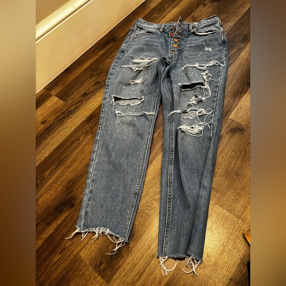 We The Free Light Blue Denim Jeans size 28 basic minimalist neutral daily - Picture 8 of 15